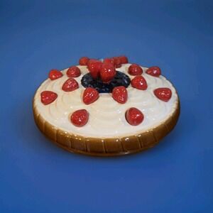 Pottery Fruit Ceramic Pie Keeper